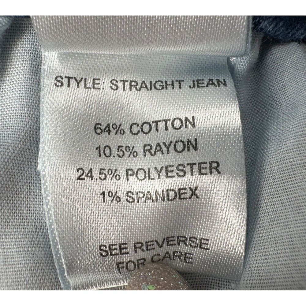 MEASURE MADE Straight Leg Jeans Mid-Rise Blue Stretch Denim Women's Size 36x25 - Picture 5 of 10